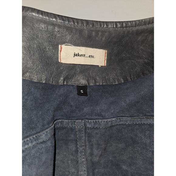 Jakett Soft Leather Jacket Gray Size Small - Picture 8 of 12